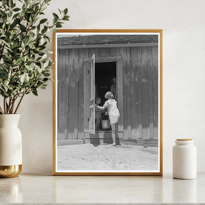 Texas Child Carrying Water Vintage Photo June 1937 - Available at KNOWOL