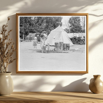 Texas Drought Refugees in Cotton Camp 1936 - Available at KNOWOL