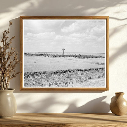 Texas Panhandle Cattle Range August 1938 Photograph - Available at KNOWOL