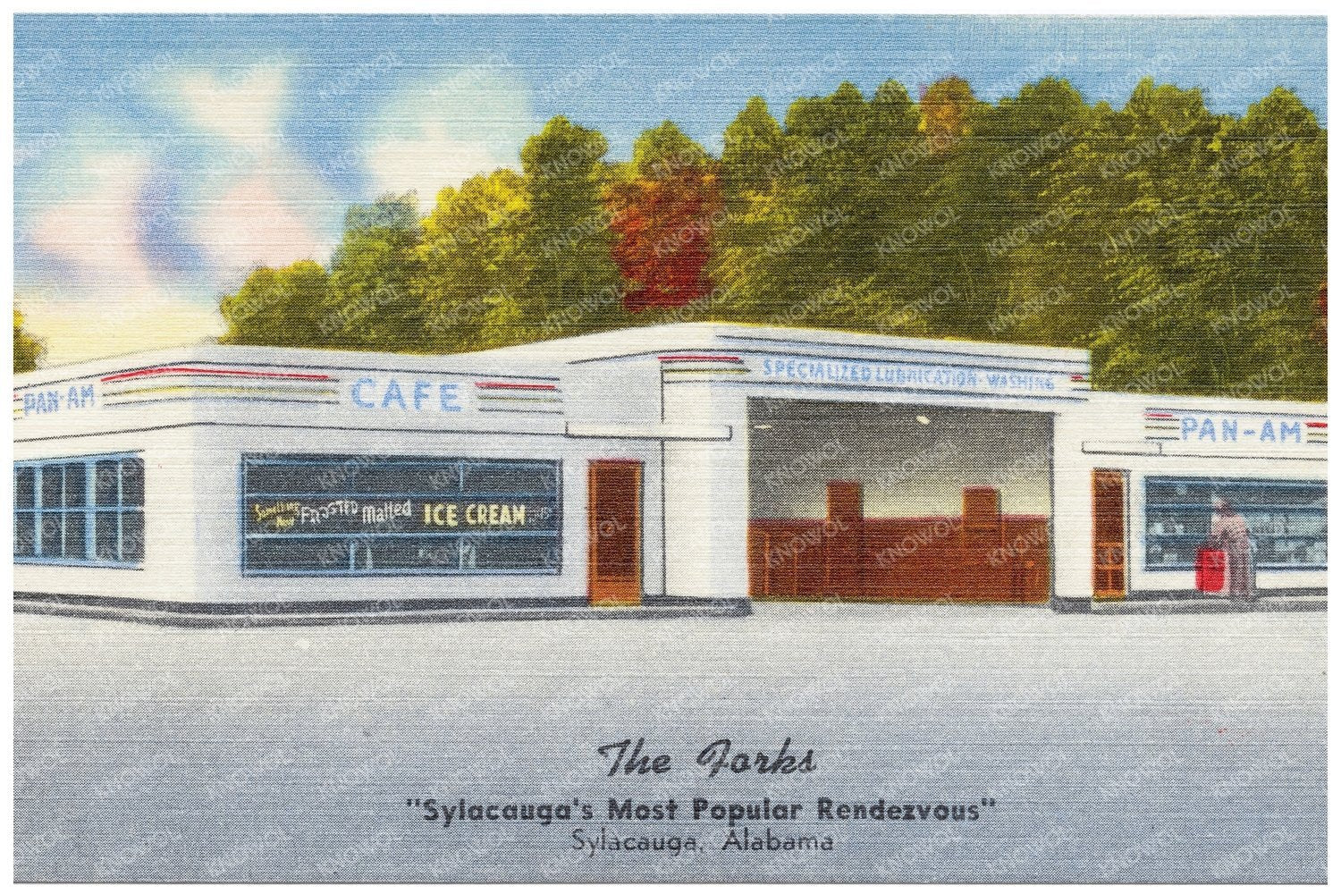 The Forks Sylacauga Vintage Postcard 1930 - 1945 - Available at KNOWOL