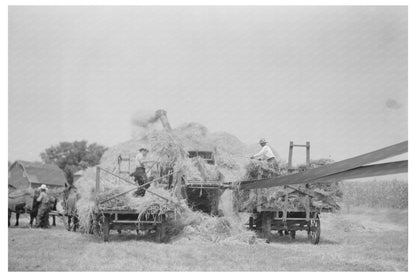 Threshing Operations in Kewanee Illinois August 1937 - Available at KNOWOL