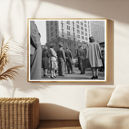 Times Square Gathering June 6 1944 World War II - Available at KNOWOL