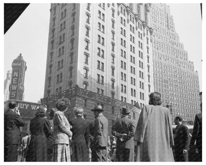 Times Square New York City June 6 1944 D - Day Event - Available at KNOWOL