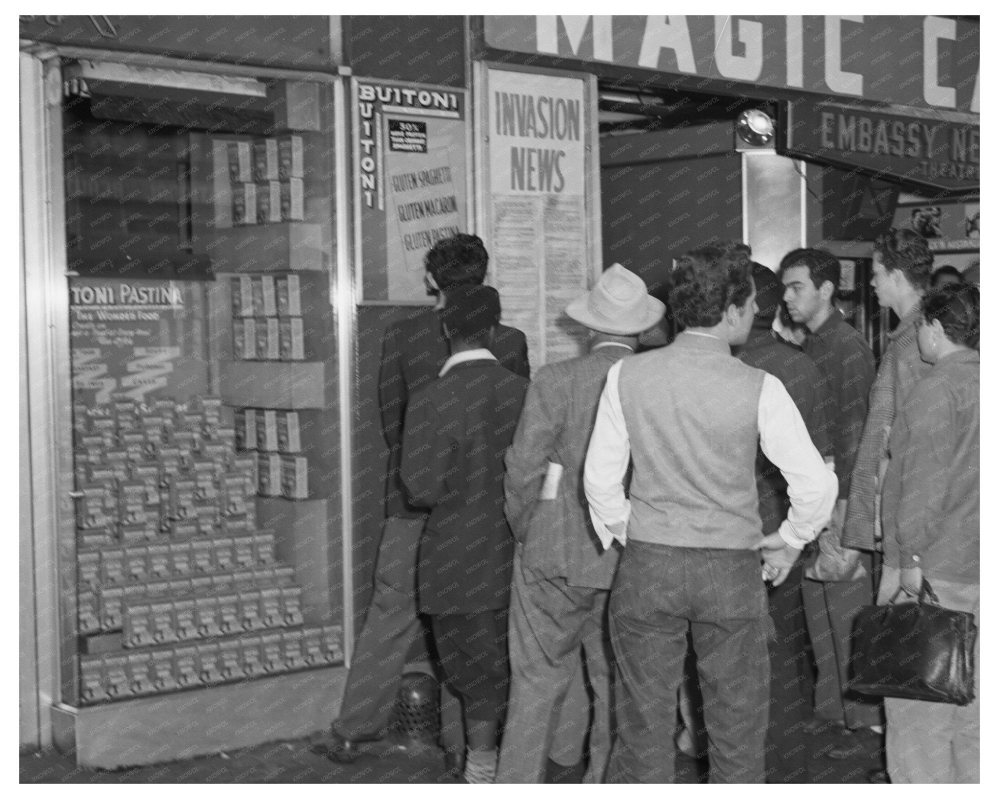 Times Square New York City June 6 1944 D - Day Photo - Available at KNOWOL