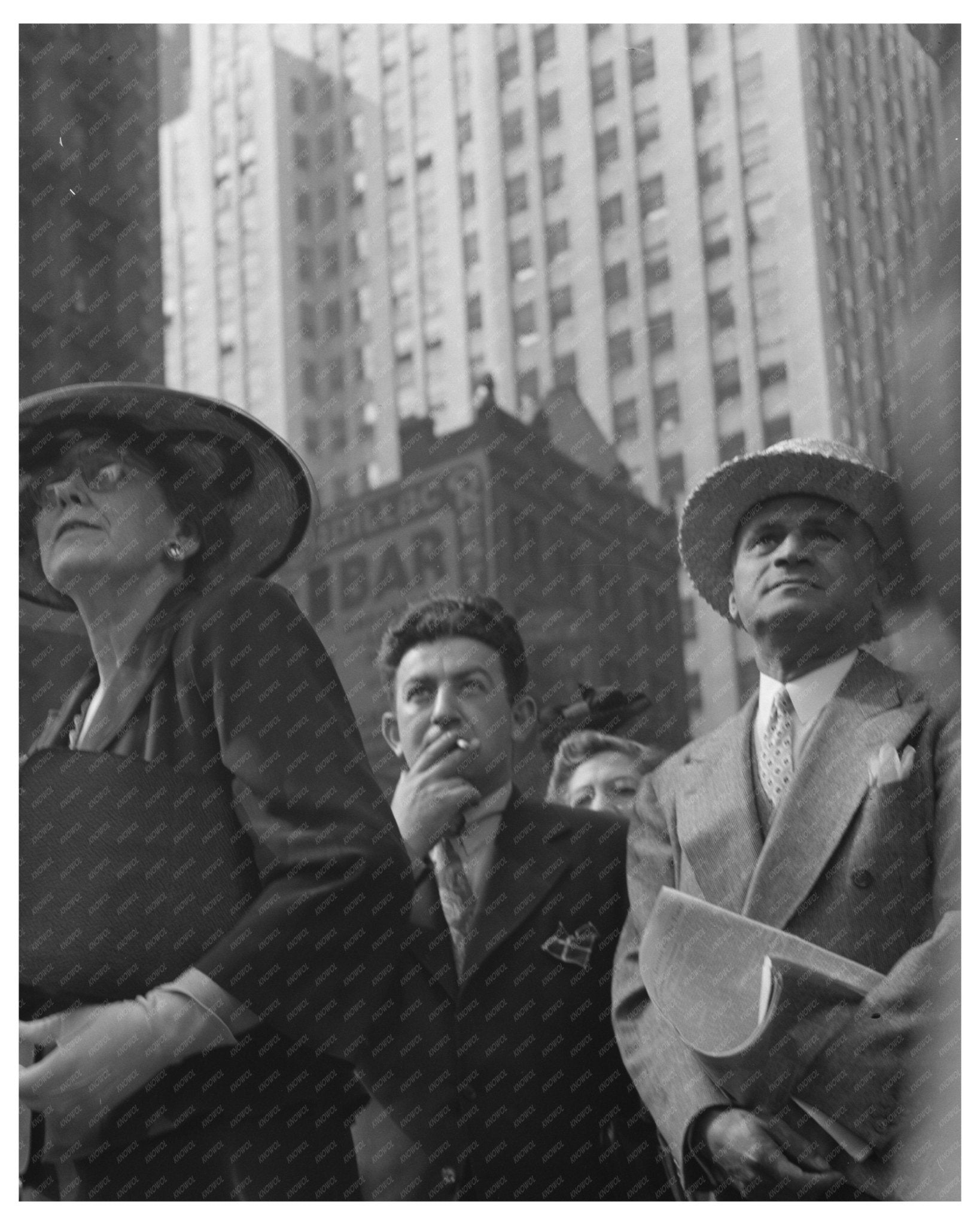 Times Square NYC June 6 1944 Vintage Urban Scene - Available at KNOWOL