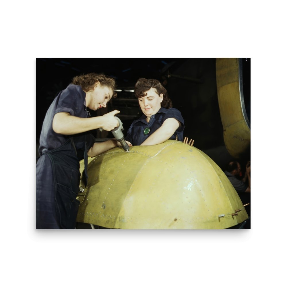 TN - Women Assemble Nose of Vultee A - 31 Vengeance Bomber, Nashville 1943 - Available at KNOWOL