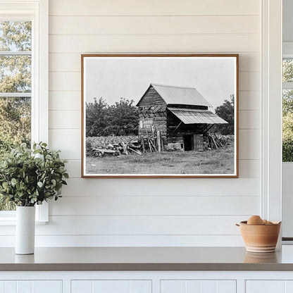 Tobacco Barn and Fields in Person County North Carolina 1939 - Available at KNOWOL