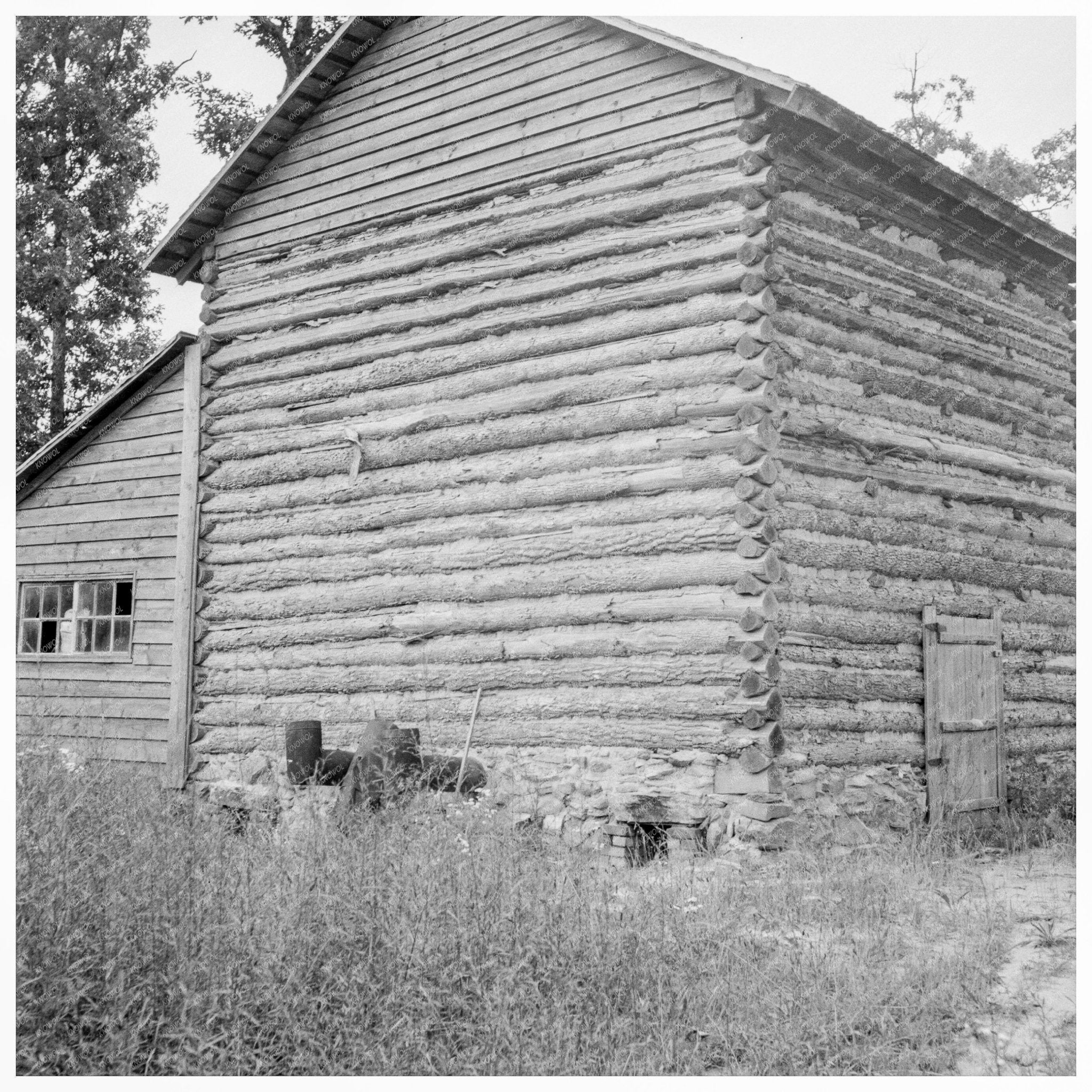 Tobacco Barn and Shed in Person County North Carolina 1939 - Available at KNOWOL