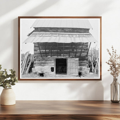 Tobacco Barn in Olive Hill North Carolina 1939 - Available at KNOWOL