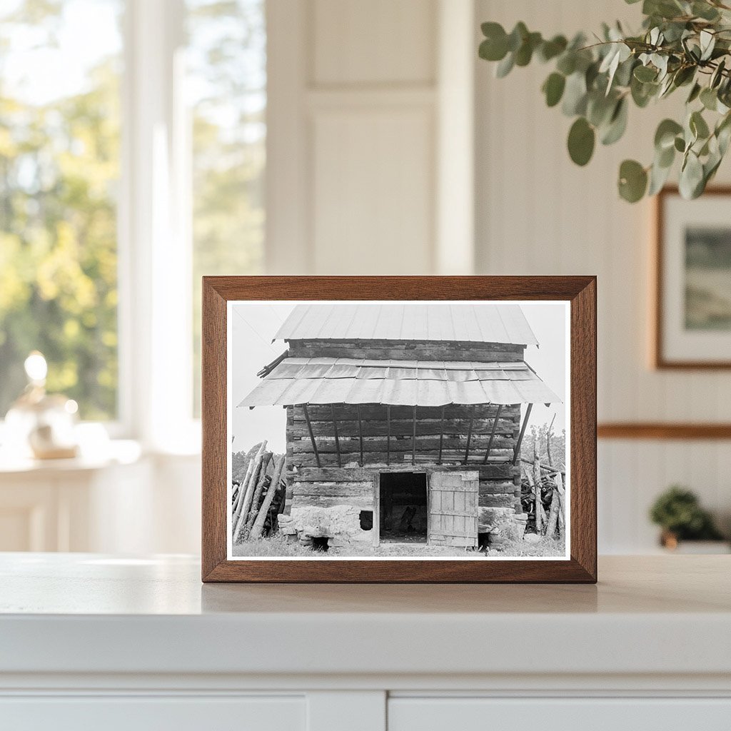 Tobacco Barn in Olive Hill North Carolina 1939 - Available at KNOWOL