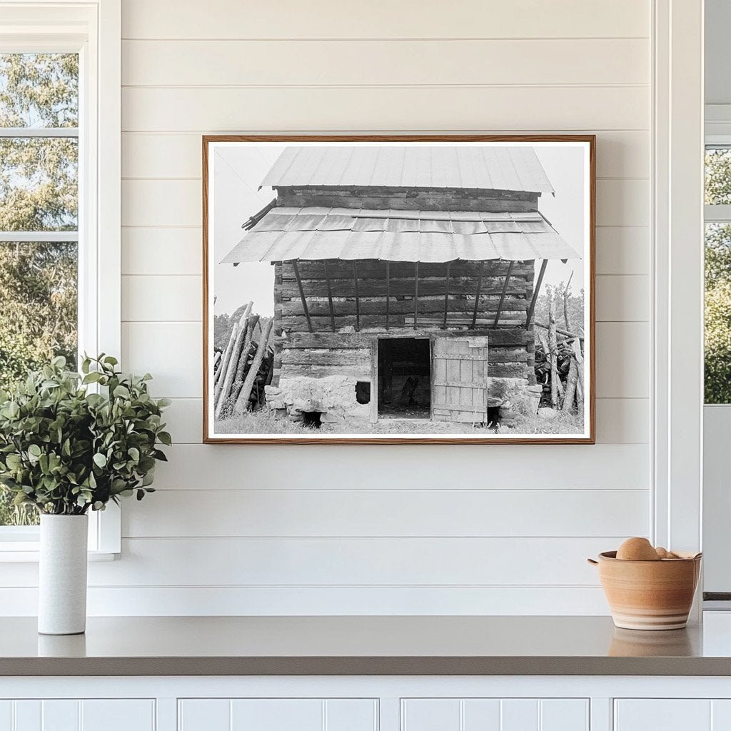 Tobacco Barn in Olive Hill North Carolina 1939 - Available at KNOWOL