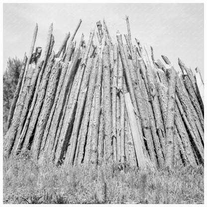 Tobacco Barns in Chatham County North Carolina 1939 - Available at KNOWOL