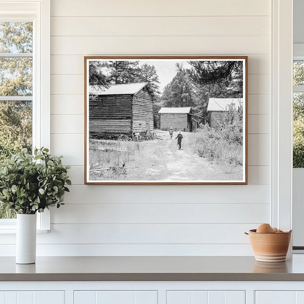 Tobacco Barns in Upchurch North Carolina July 1939 - Available at KNOWOL