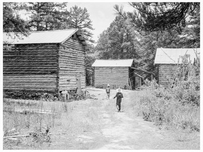 Tobacco Barns in Upchurch North Carolina July 1939 - Available at KNOWOL