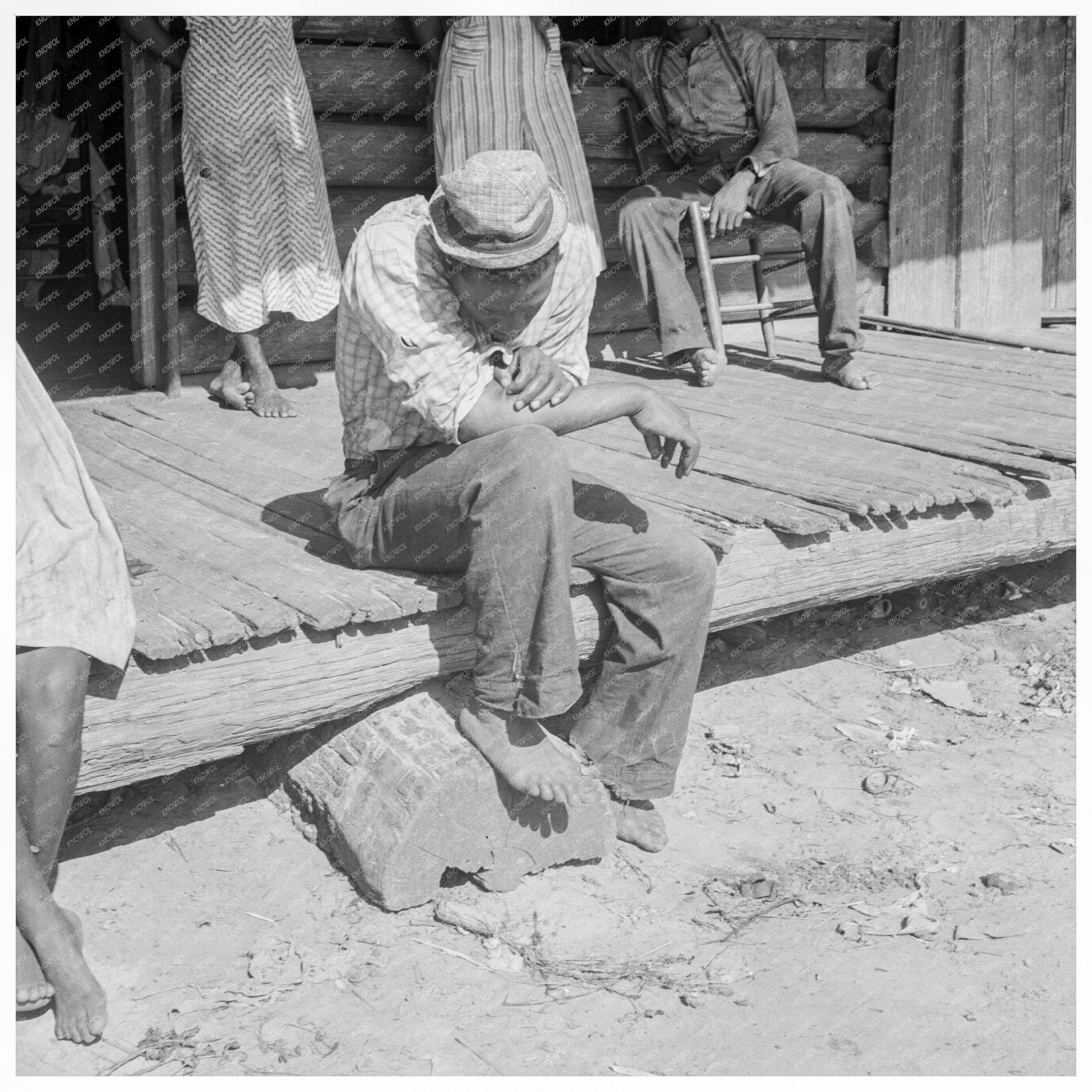 Tobacco Harvest by Sharecroppers Tifton Georgia 1938 - Available at KNOWOL