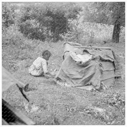 Tobacco Sharecropper Child Playing Person County 1939 - Available at KNOWOL