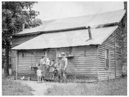 Tobacco Sharecropper Family North Carolina July 1939 - Available at KNOWOL