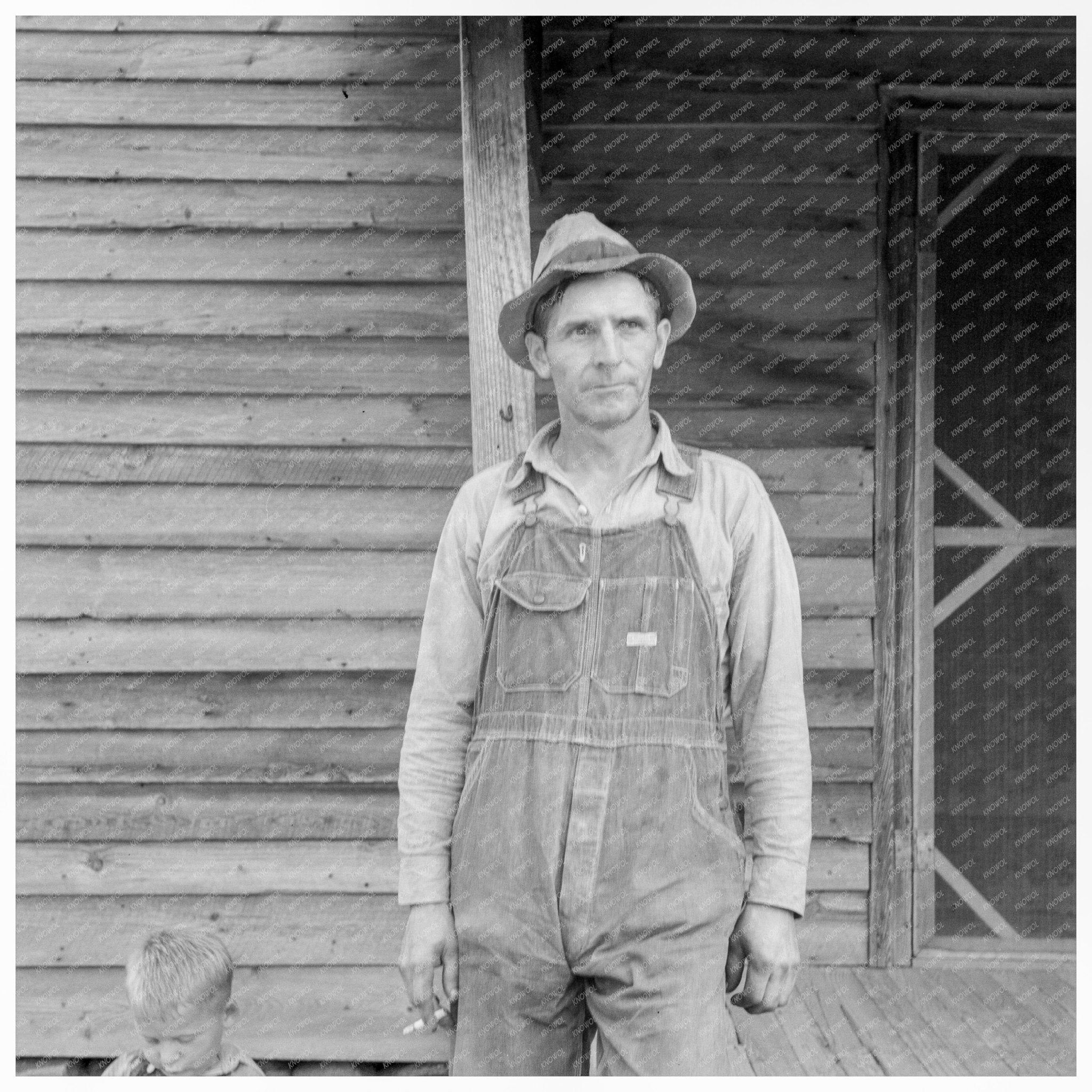 Tobacco Sharecropper North Carolina July 1939 - Available at KNOWOL