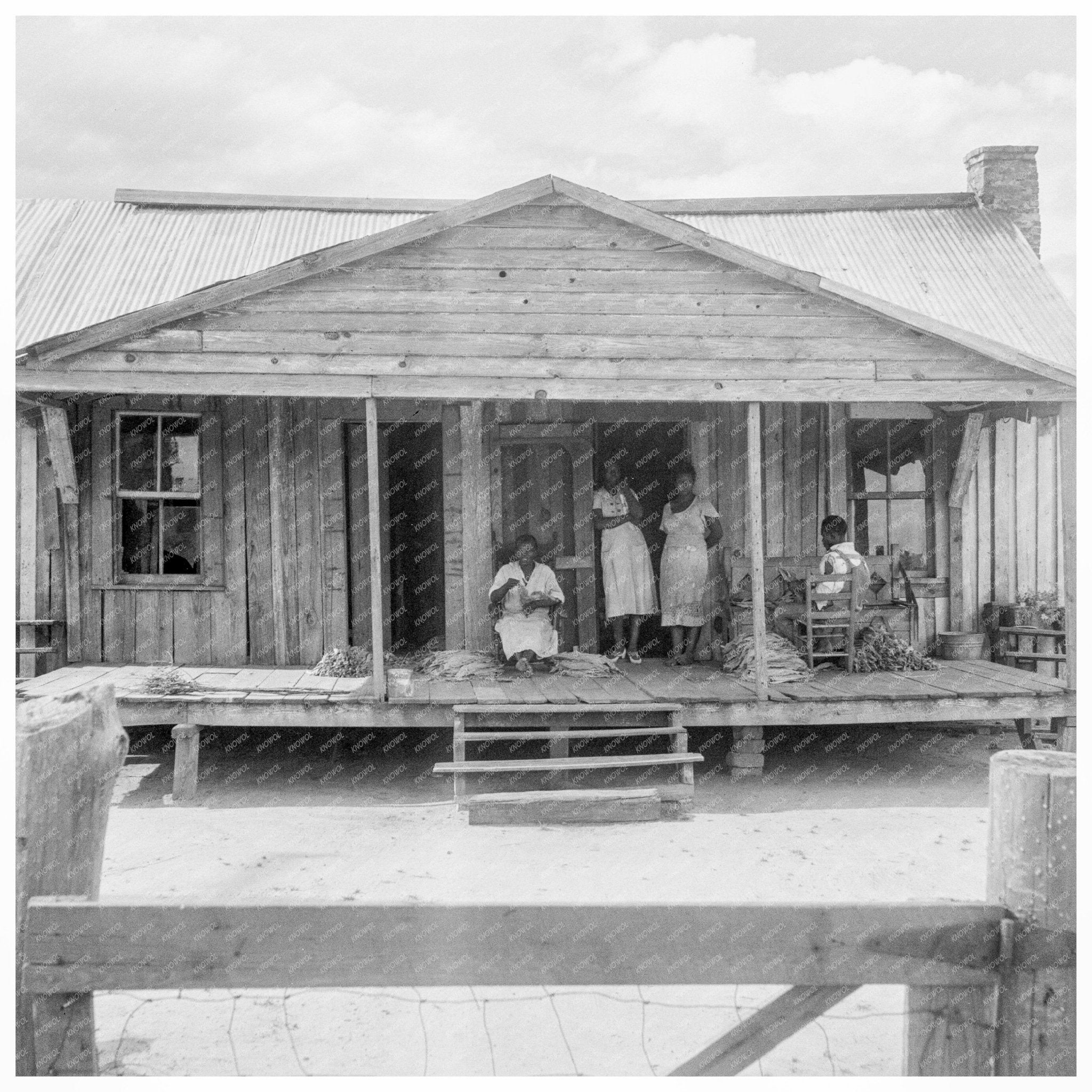 Tobacco Sharecroppers Home Douglas Georgia 1938 - Available at KNOWOL