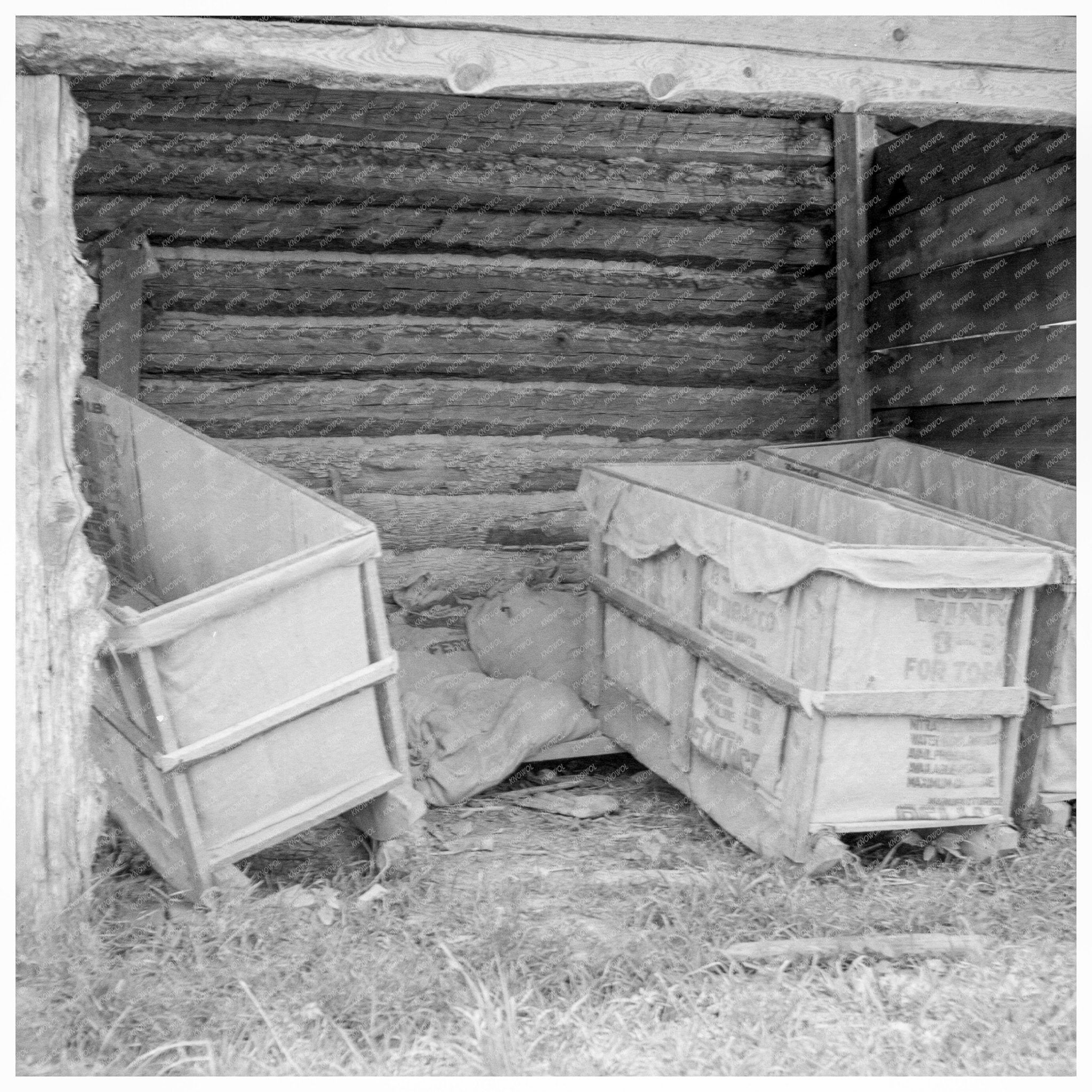 Tobacco Sleds in North Carolina July 1939 - Available at KNOWOL