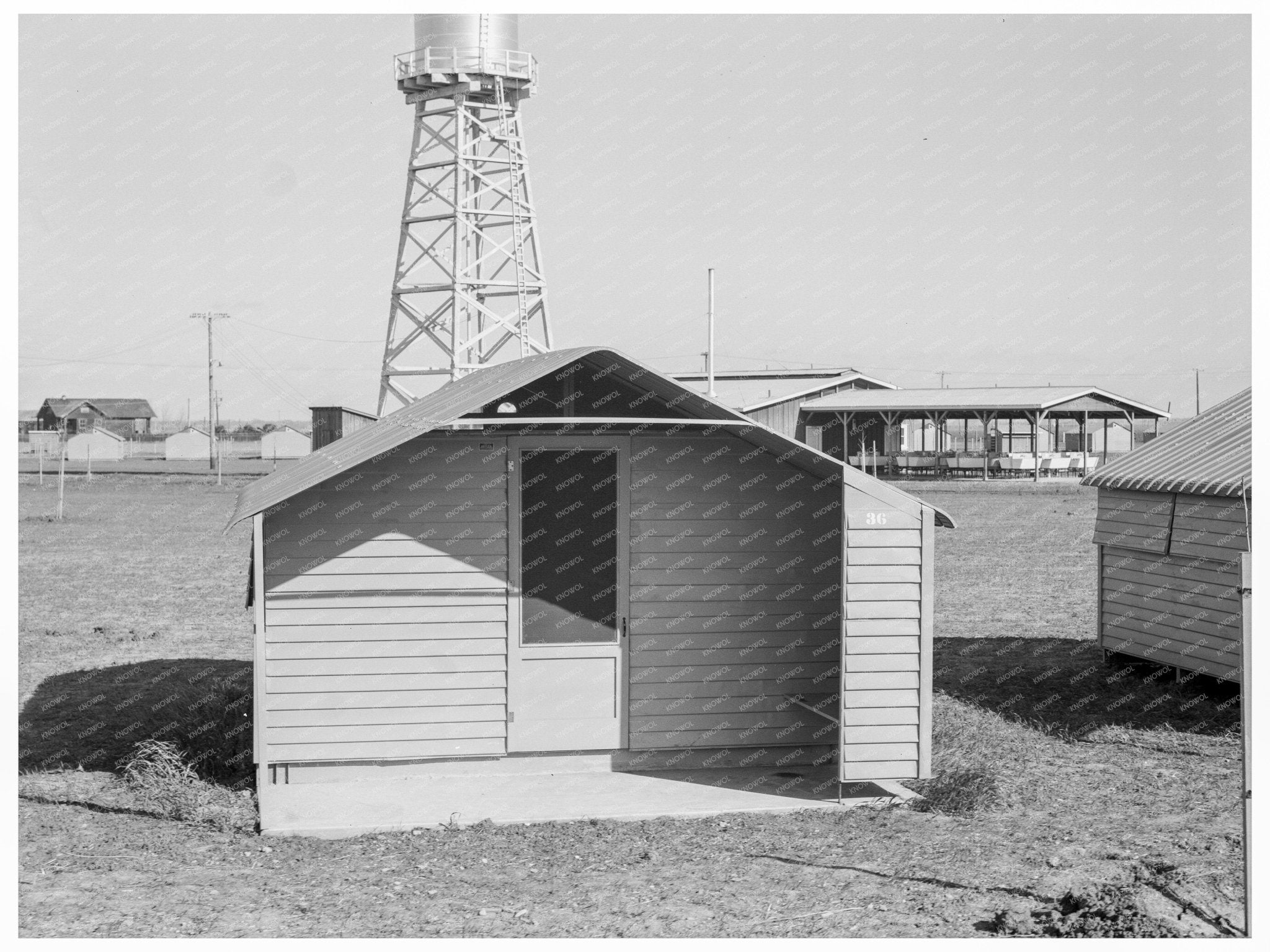 Toilet Facilities at Westley Camp California 1939 - Available at KNOWOL