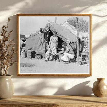 Tom Collins with Drought Refugee Family California 1936 - Available at KNOWOL