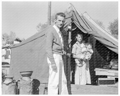 Tom Collins with Migrant Mother and Child California 1936 - Available at KNOWOL