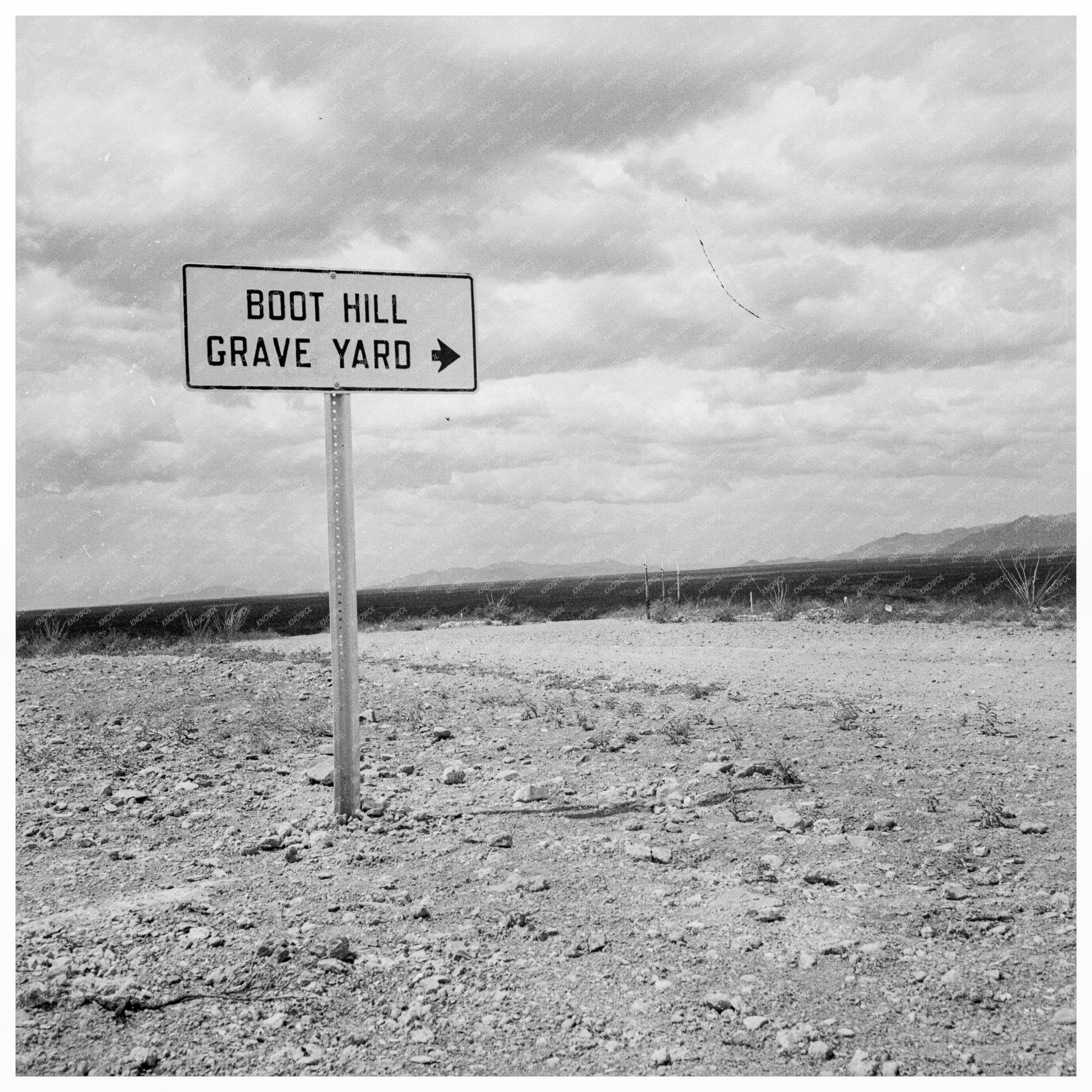 Tombstone Arizona Sign Vintage Photo 1937 - Available at KNOWOL