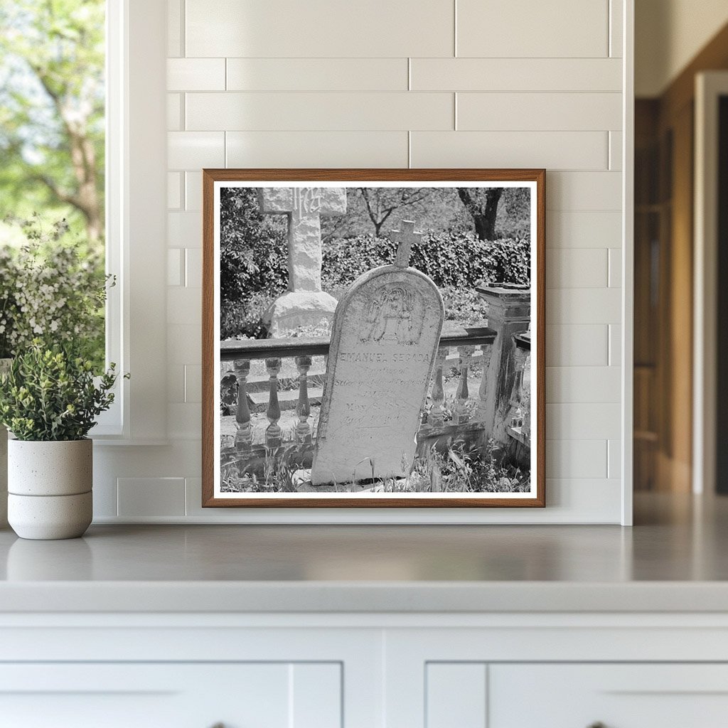 Tombstone of Azorean Emigrant at Mission San Jose 1942 - Available at KNOWOL