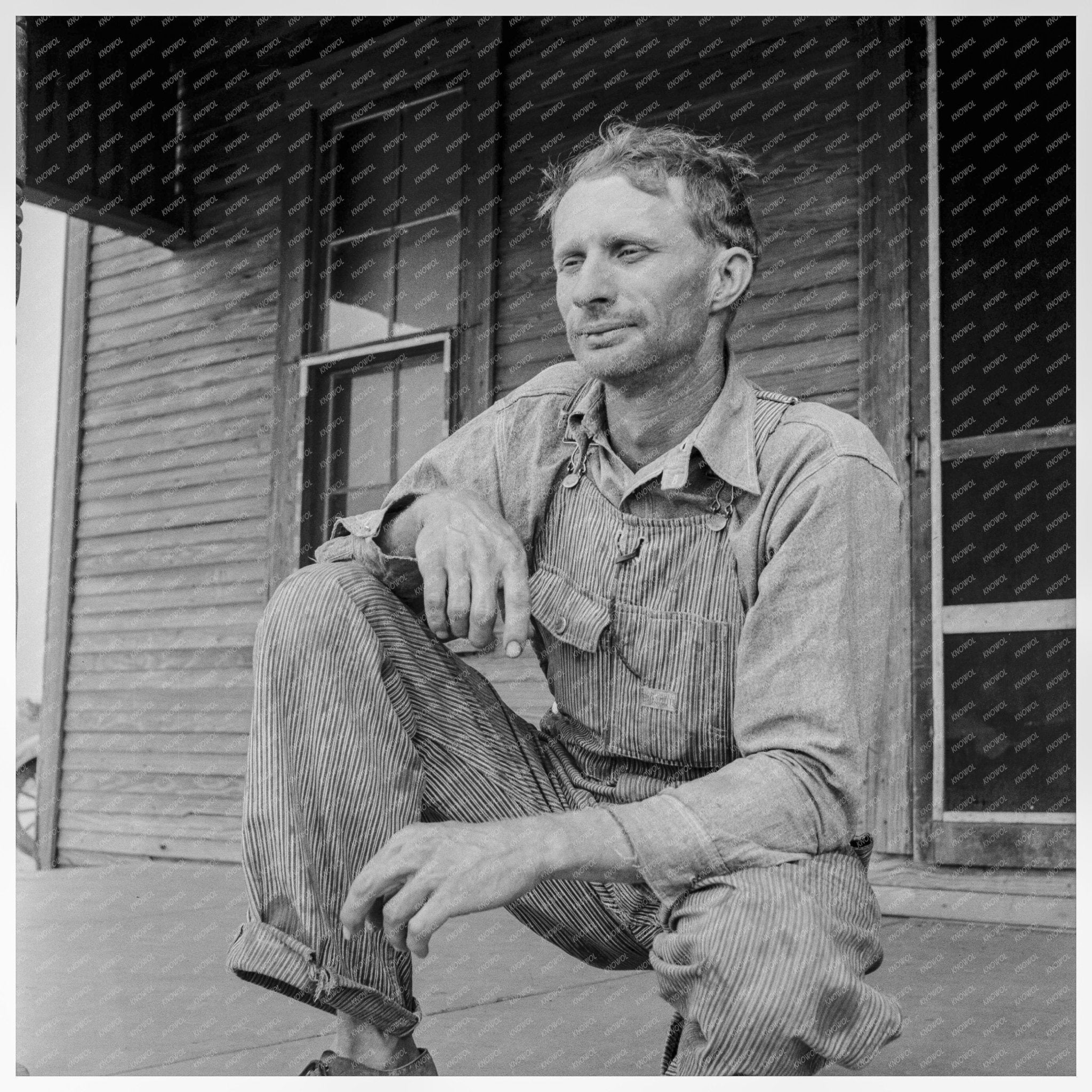 Tractor Driver on Cotton Farm Hall County Texas 1937 - Available at KNOWOL