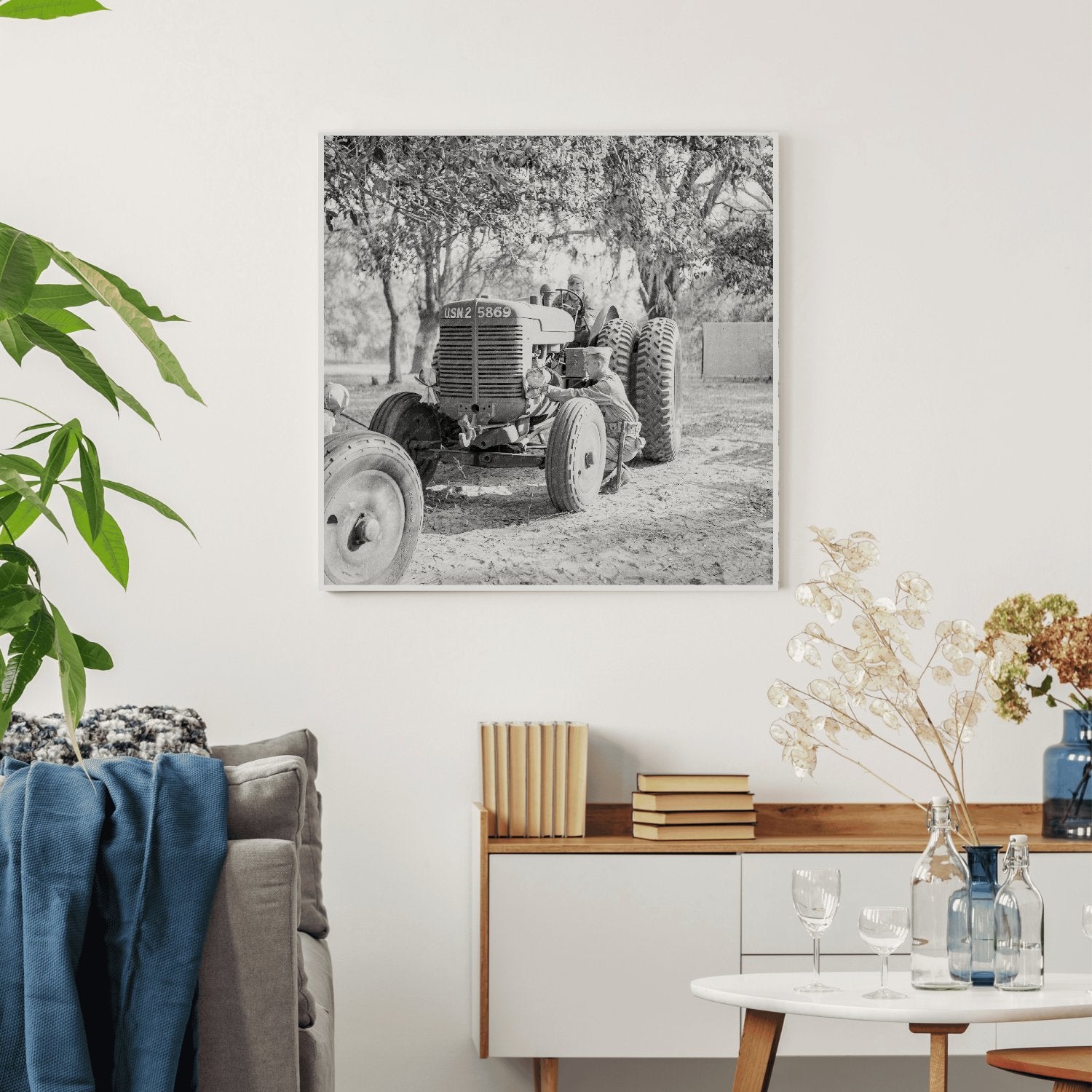 Tractor with Lights Covered at U.S. Marine Corps Training Camp Parris Island May 1942 - Available at KNOWOL