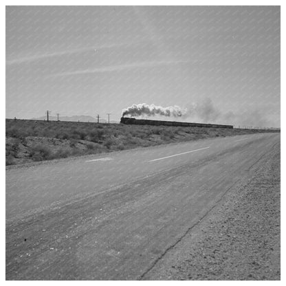 Transcontinental Train Near Tungsten Plant Kingman Arizona 1942 - Available at KNOWOL