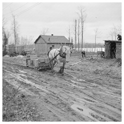 Transient Camp at Hagerman Lake Michigan April 1937 - Available at KNOWOL