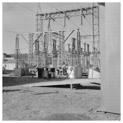 Transmission Towers and Transformers in Las Vegas 1944 - Available at KNOWOL