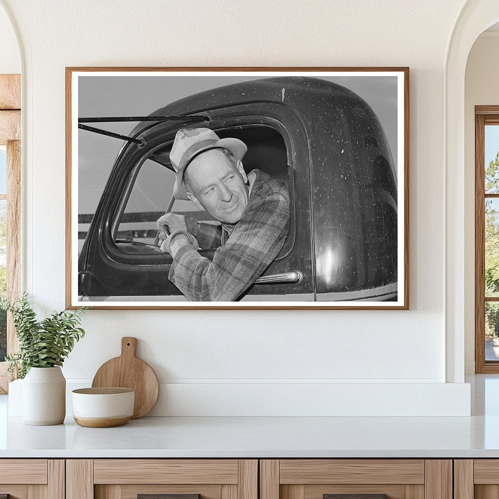 Truck Driver at Shasta Dam California December 1941 - Available at KNOWOL