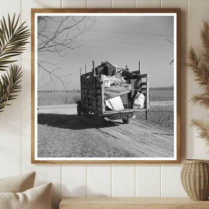 Truck Loaded with Household Goods Shadeland Indiana 1937 - Available at KNOWOL