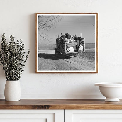 Truck Loaded with Household Goods Shadeland Indiana 1937 - Available at KNOWOL