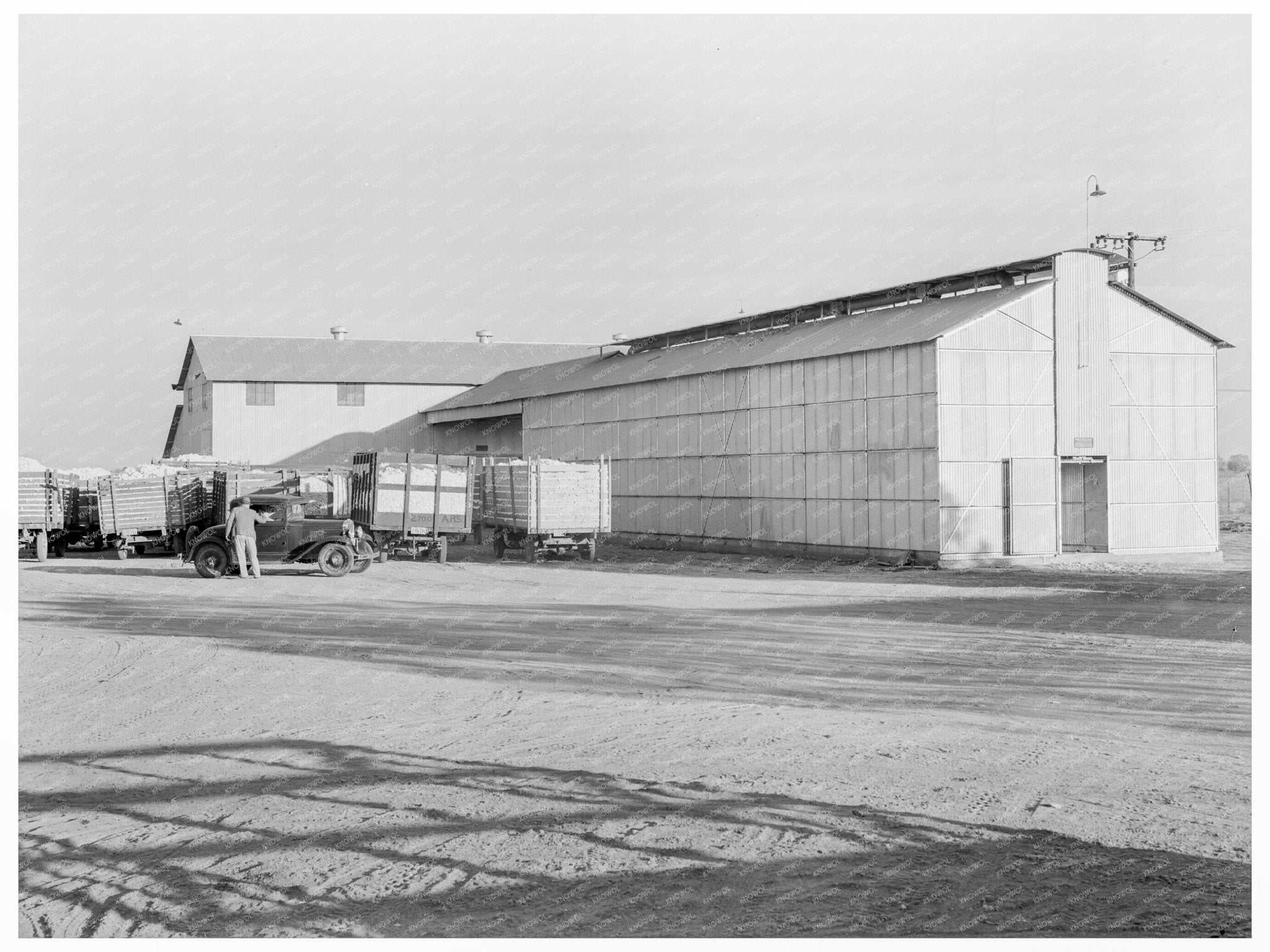 Tulare Cooperative Cotton Gin California November 1938 - Available at KNOWOL