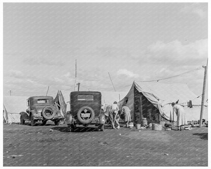 Tulare County Orange Picker Camp November 1938 - Available at KNOWOL