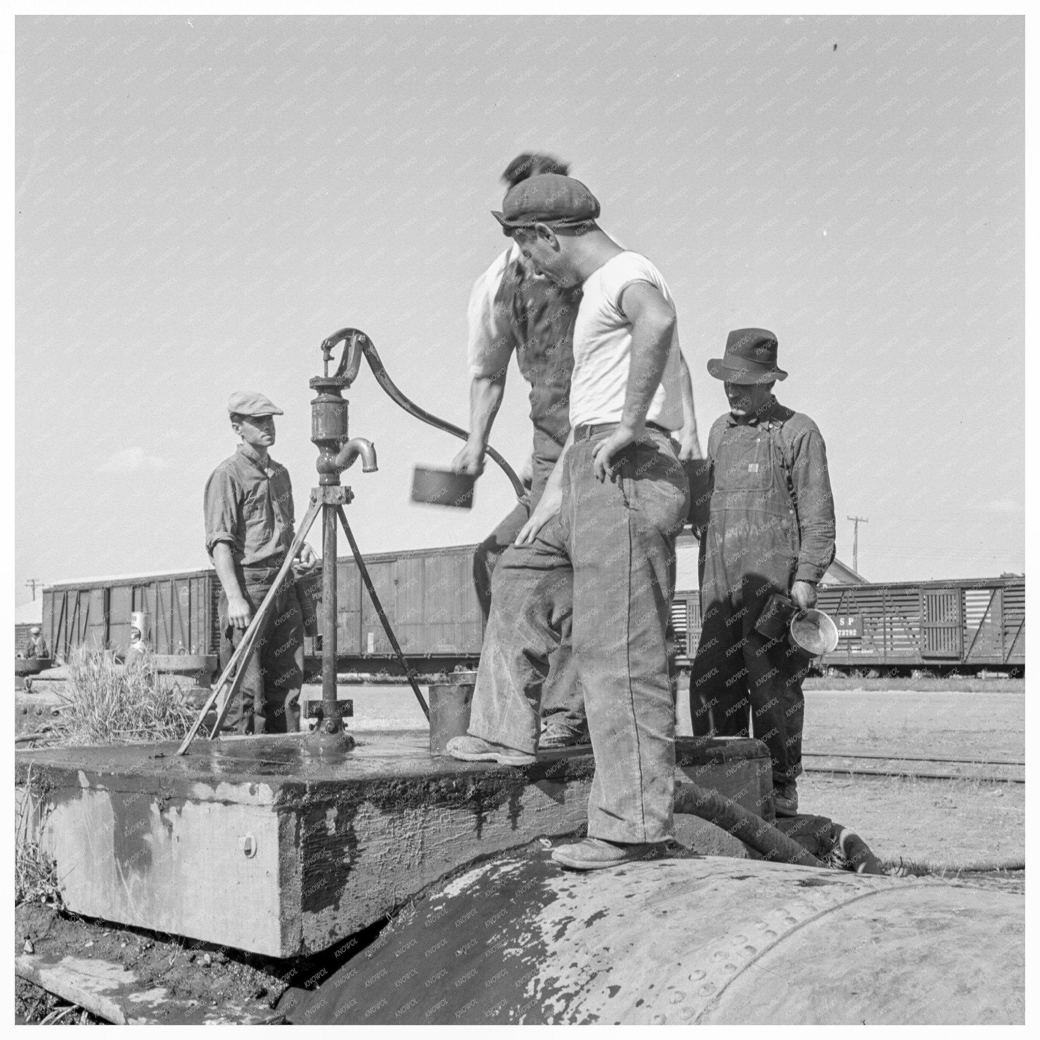 Tulelake Drinking Water Source August 1939 Historical Image - Available at KNOWOL