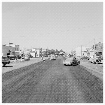 Tulelake Frontier Town Main Street August 1939 Photo - Available at KNOWOL