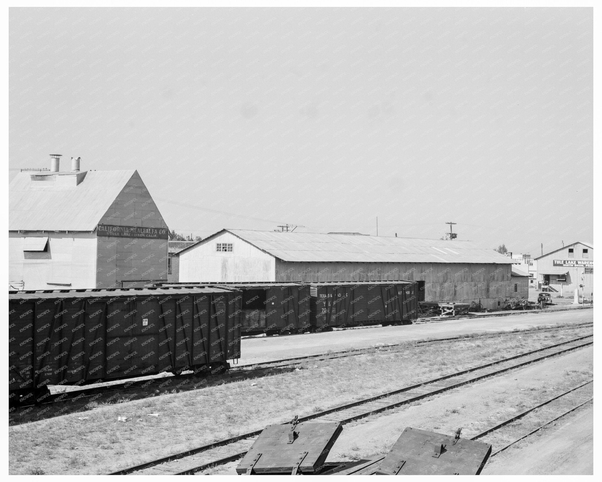 Tulelake Railroad Yard Operations October 1939 - Available at KNOWOL