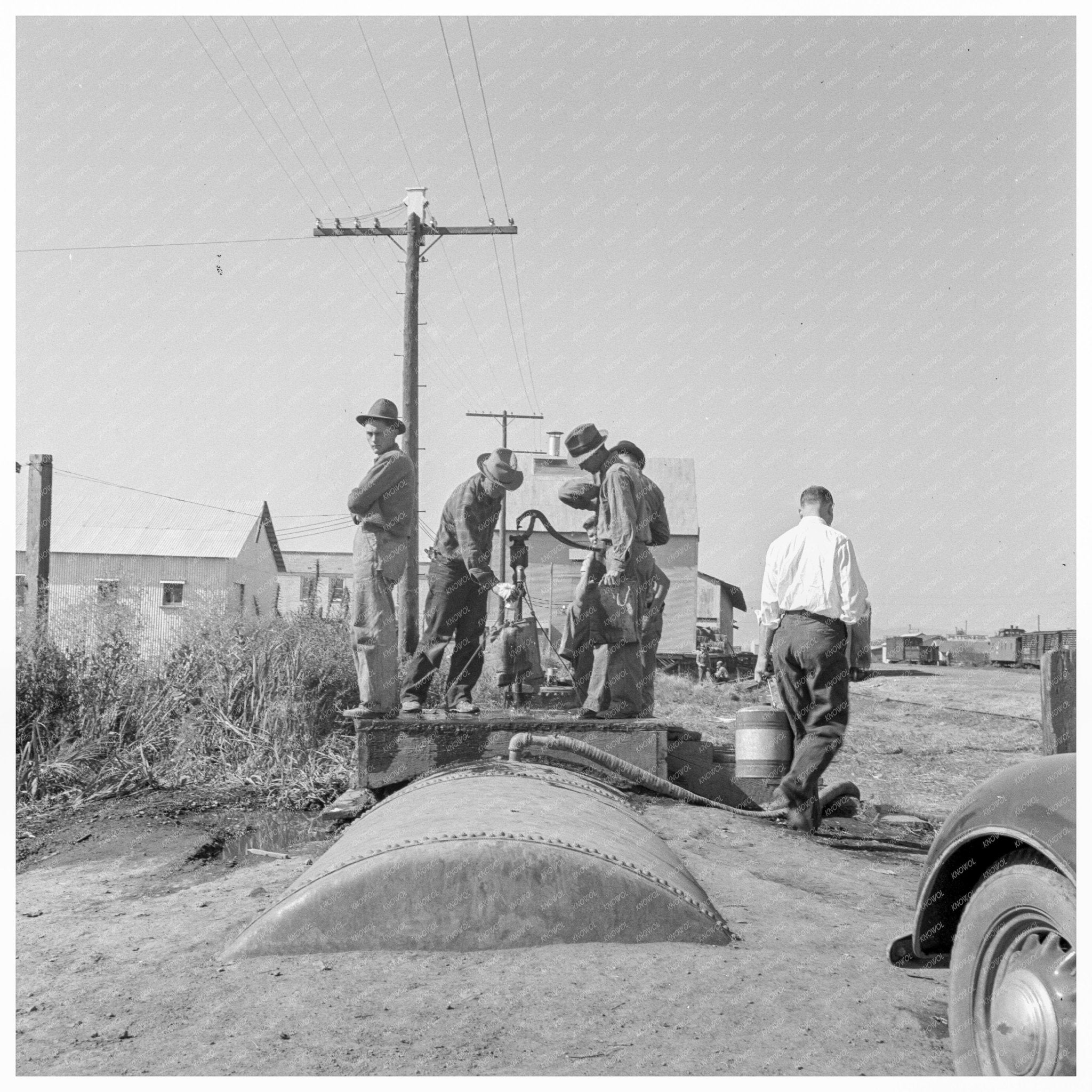 Tulelake Town Pump Vintage Image September 1939 - Available at KNOWOL