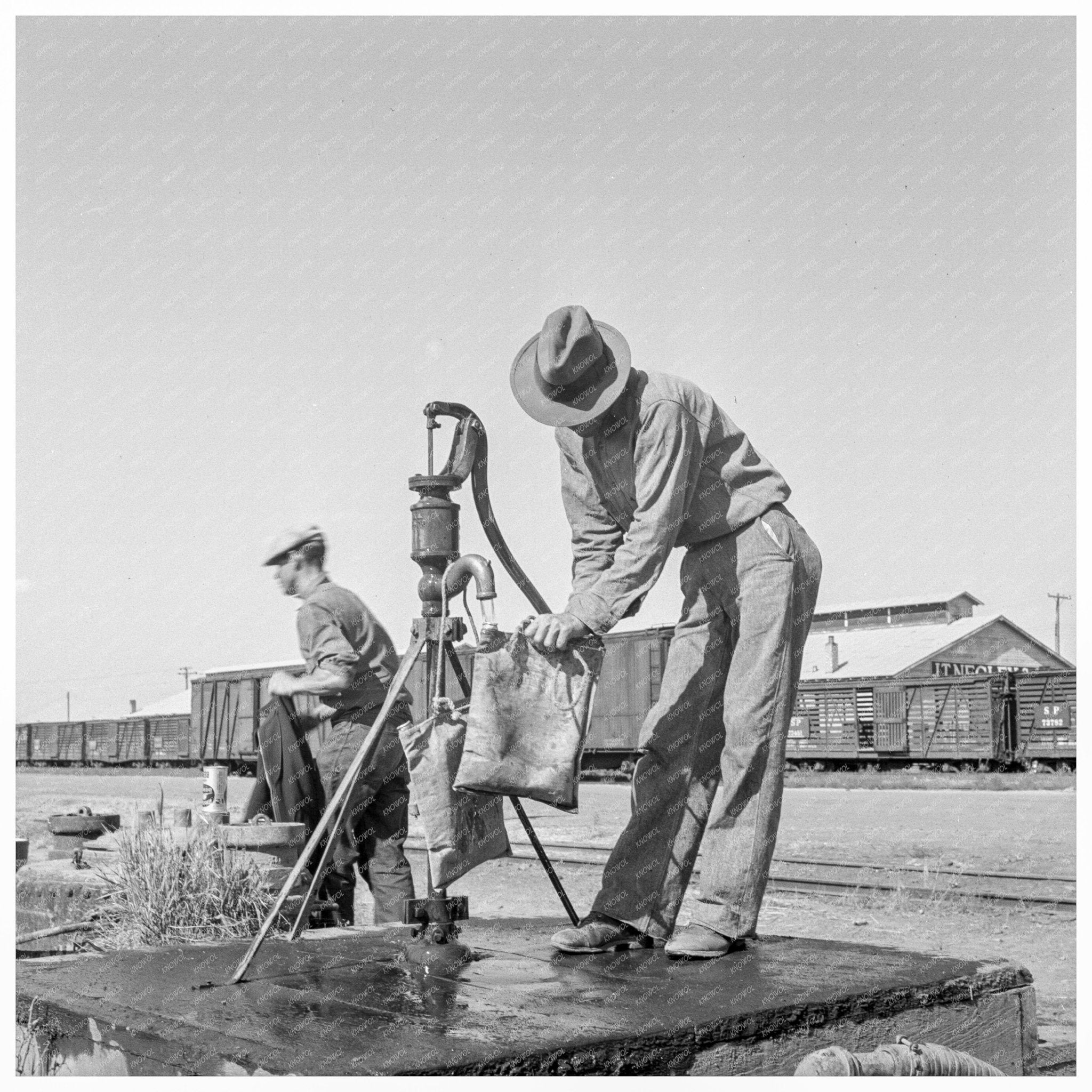 Tulelake Water Fountain August 1939 Rural Community Life - Available at KNOWOL