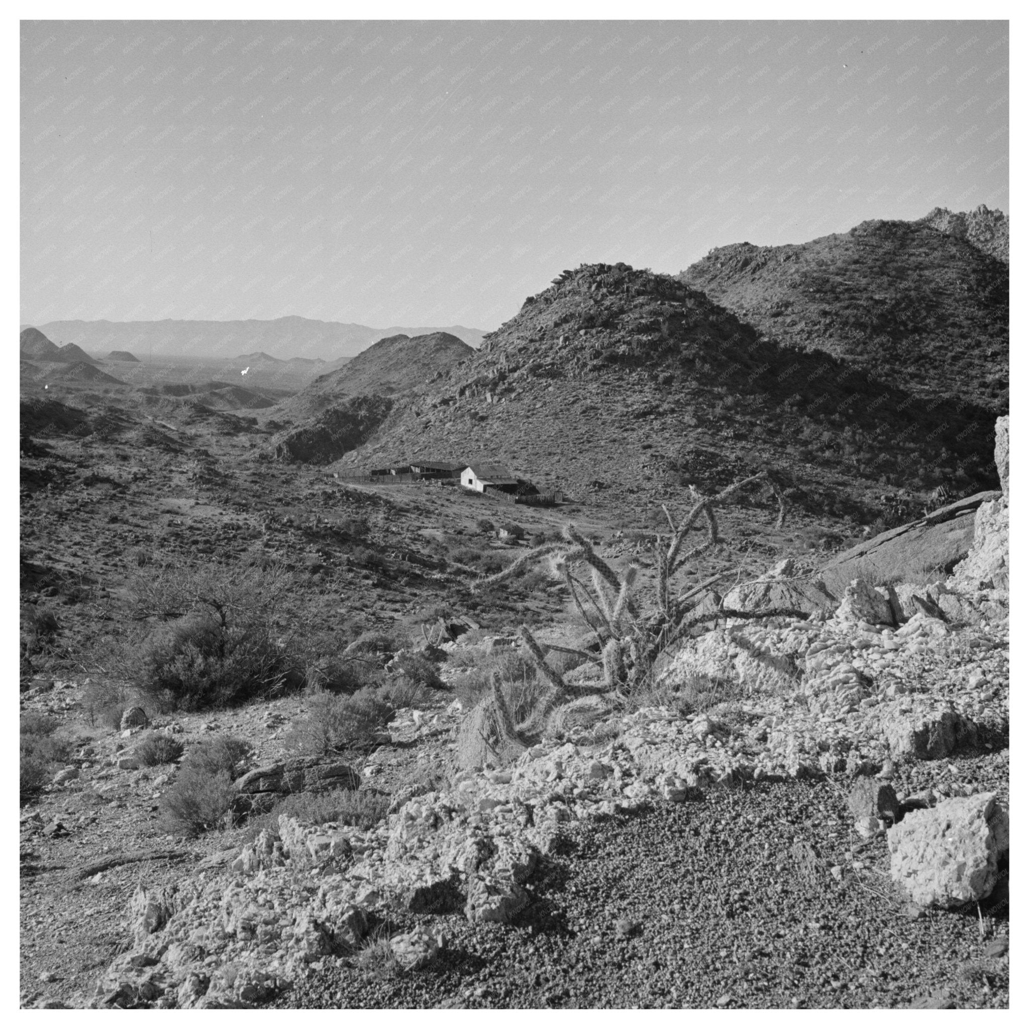 Tungsten Mining at Boriana Mine Kingman Arizona 1942 - Available at KNOWOL