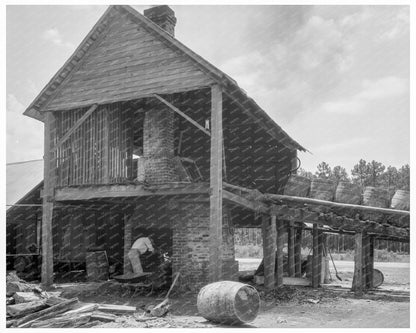 Turpentine Still in Piney Woods Georgia 1937 - Available at KNOWOL