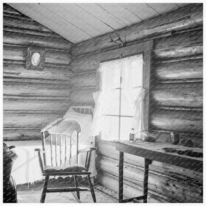 Two - Room House Interior Boundary County Idaho 1939 - Available at KNOWOL