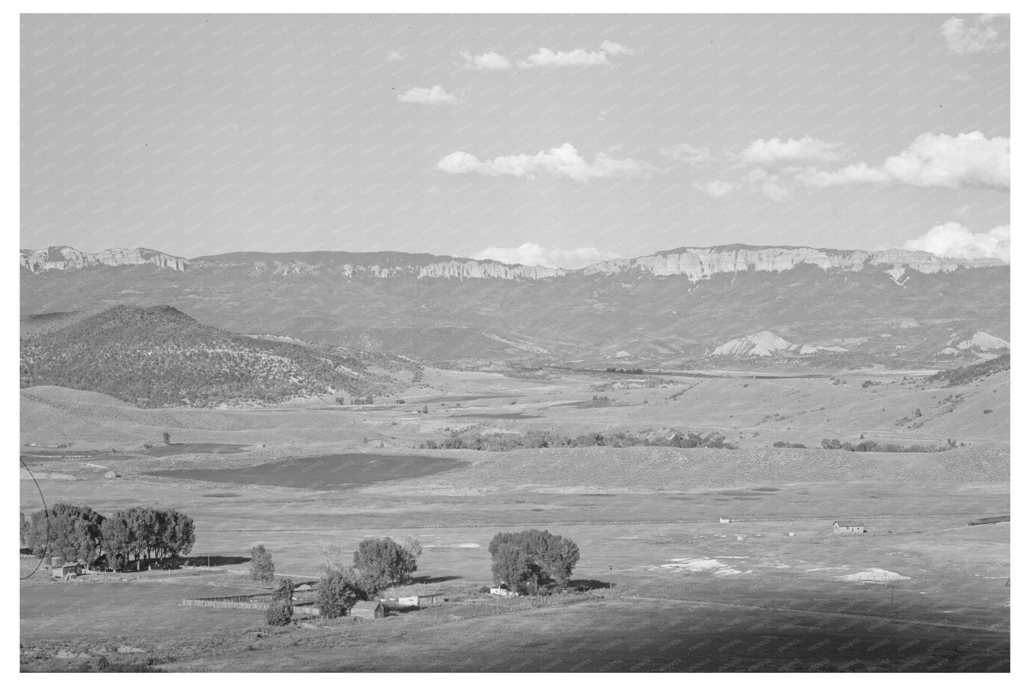 Uncompahgre River Valley Ouray County Colorado 1940 - Available at KNOWOL