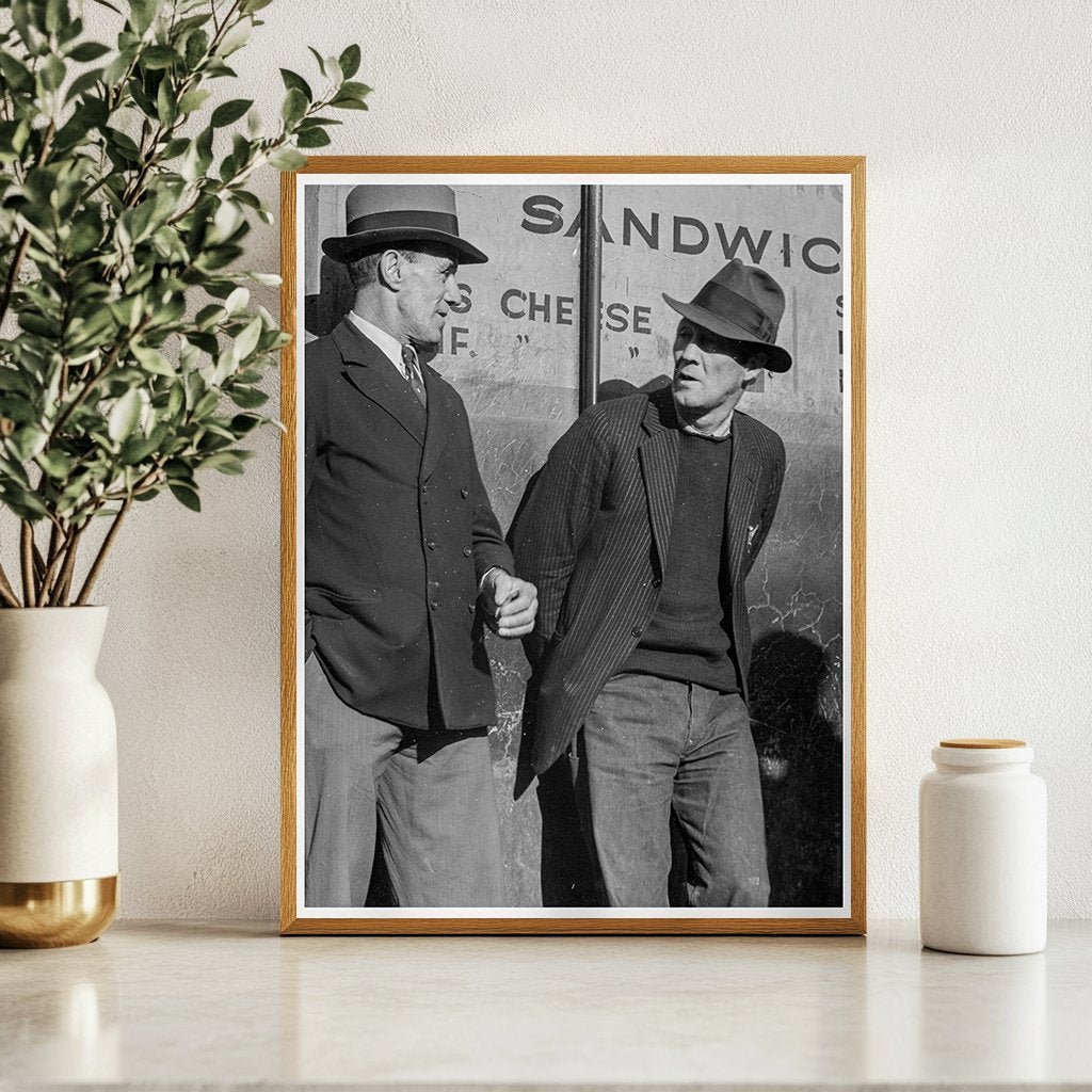 Unemployed Men on Howard Street San Francisco 1937 - Available at KNOWOL