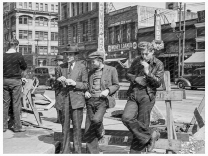 Unemployed Young Men at Salvation Army San Francisco 1939 - Available at KNOWOL